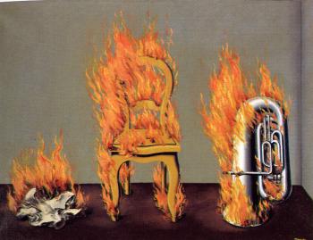 Rene Magritte : the ladder of fire